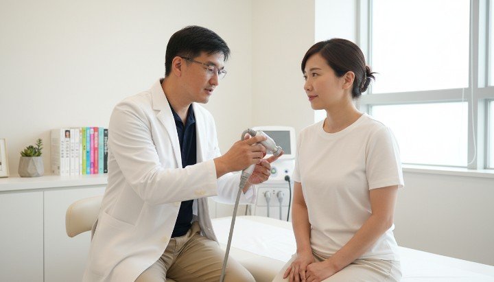 展現海菲秀藍色專利探頭深層清潔毛孔 吳紹琥醫師示範海菲秀渦旋注入技術 透過海菲秀三階段精華液實現肌膚水亮 海菲秀拋棄式探頭確保療程衛生與安全