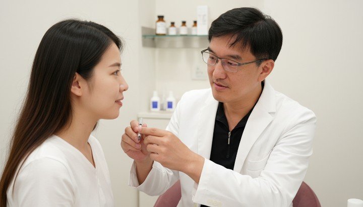 [SEGMENT]醫師展示不同材質的埋線拉提專用線材[/SEGMENT] [SEGMENT]診間進行埋線拉提術後腫脹退紅案例分享[/SEGMENT] [SEGMENT]高階主管於診所諮詢埋線拉提療程細節[/SEGMENT] [SEGMENT]專業醫美器材配合埋線拉提拉力測試示範[/SEGMENT]