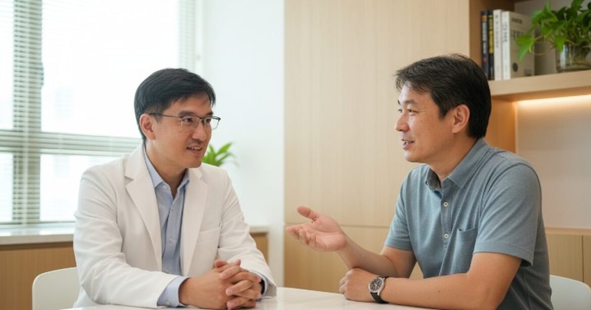 ILIB靜脈雷射治療過程的圖片，展現光纖導管在靜脈中的應用