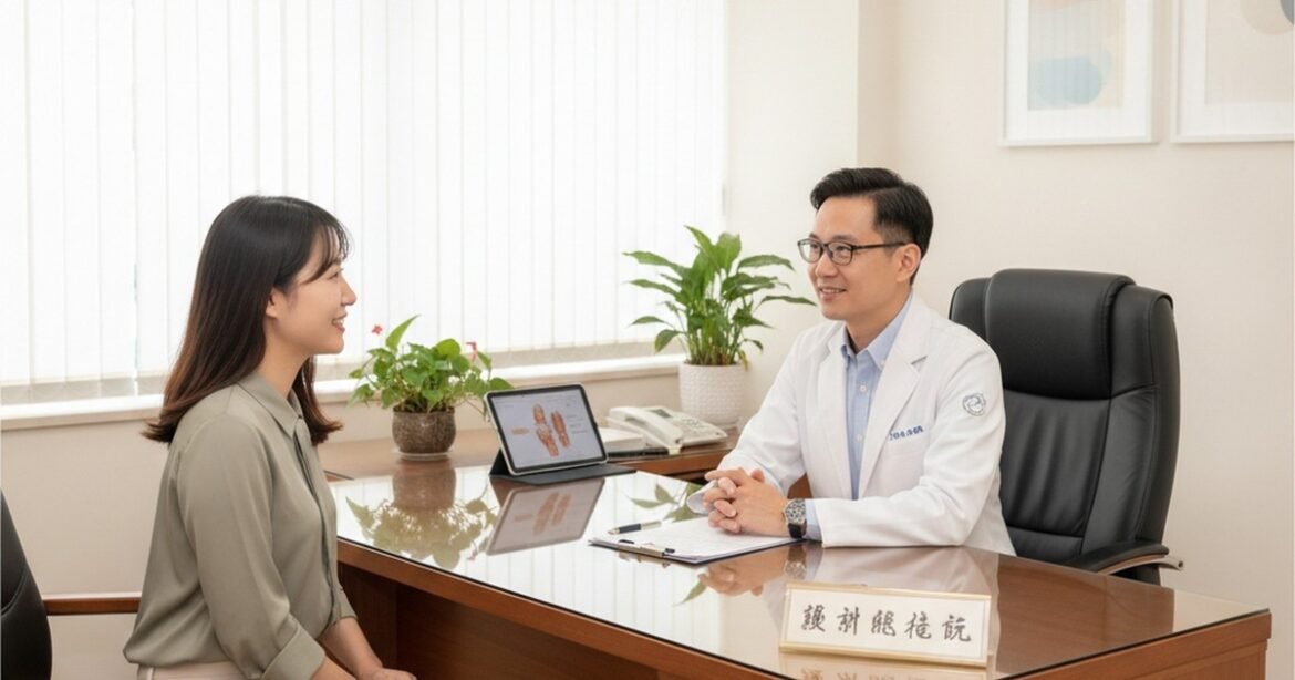 吳芮醫師講解大腸水療的原理，強調溫和清潔腸道的過程與效益。